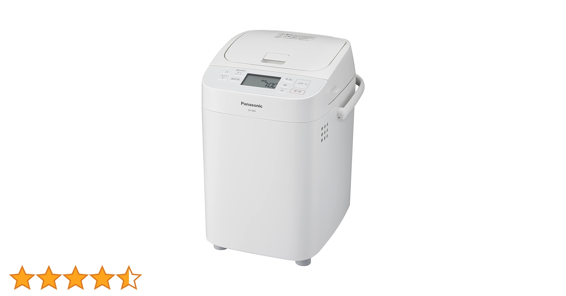 Panasonic パナソニック ホームベーカリー 1斤 SD-SB4-W Amazon.com: Panasonic SD-SB4-W [Home Bakery 1 麵包型白色] AC100V